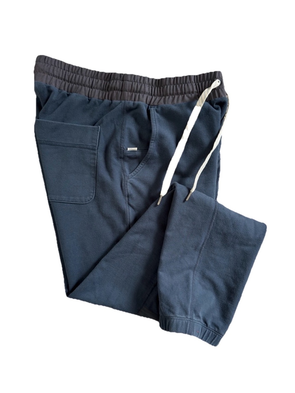 Vuori Navy Blue Elastic Waist Joggers with Drawstring